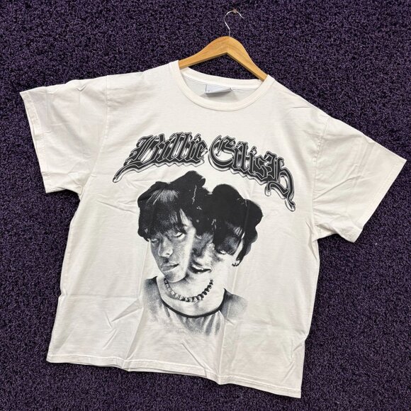 Billie Eilish Split Face Bad Guy Fall Collection T-Shirt XL - Picture 3 of 4